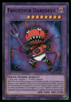 Yugioh! Frightfur Daredevil DPDG-EN006 Super Rare 1st Edition NM - Image 1