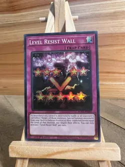 Yugioh Super Rare Level Resist Wall #EGO1-EN005 Lightly played - Image 1