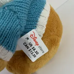 DISNEY STORE WINNIE THE POOH CHRISTMAS TREE SWEATER BEANIE PLUSH BEAN BAG NWT - Image 4