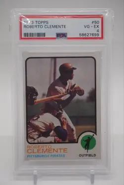 1973 Topps - Roberto Clemente #50 PSA 4 Pirates - Image 1