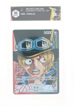 One Piece Card Game -Sabo Prarallel (L) - OP05-001 - GRAAD 10 JAP 2023 - Image 1