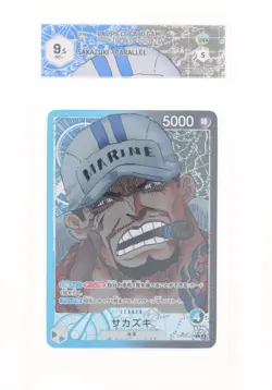 One Piece Card Game - Sakazuki Parallel (L) - OP05-041 - GRAAD 9.5 JAP 2024 - Image 1