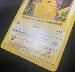 Pikachu (Red Cheeks) 058/102 Base Set (Shadowless) Regular - Pokemon Card - Image 4