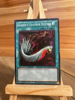 Yugioh Super Rare Harpie's Feather Duster #TFK-SP002 Near Mint or Better - Image 1