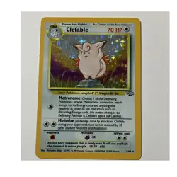 Pokemon Clefable Holo Rare Card Jungle 01/64 Unlimited English Wotc 1999 - Image 1