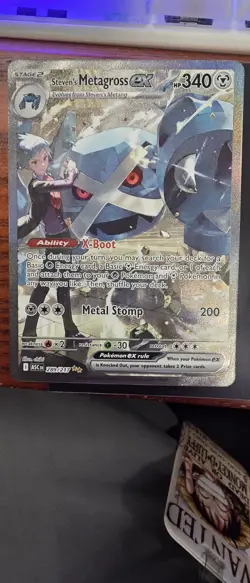 Steven’s Metagross Ex 289/217 Ascended Heroes SIR NM Pokemon Card TCG Pack Fresh - Image 1