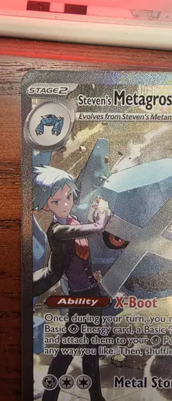 Steven’s Metagross Ex 289/217 Ascended Heroes SIR NM Pokemon Card TCG Pack Fresh - Image 2