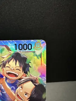 Ace & Sabo & Luffy OP13-007 SR ONE PIECE Tcg Card Game NM RED - Image 3