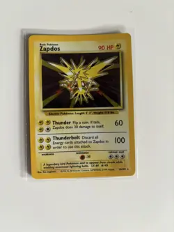 Pokemon TCG Zapdos Holo Rare Card Base Set, 16/102 HP - Image 1