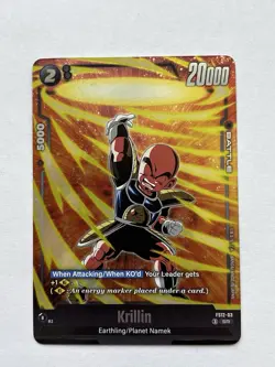 Krillin FS12-03 SR Dragon Ball Super Fusion World Starter Deck Card - Image 1