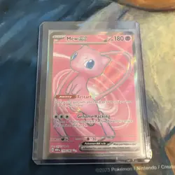Mew EX 193/165 Scarlet & Violet 151 Pokemon Card Full Art - Image 1