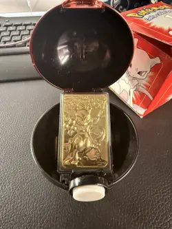 Pokemon Burger King 23k Gold Plated Trading Card Mewtwo In Red Box 1999 - Image 4