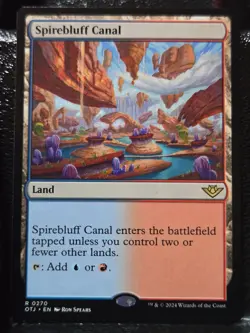 Spirebluff Canal 270 Rare Outlaws of Thunder Junction Magic: The Gathering NM - Image 1
