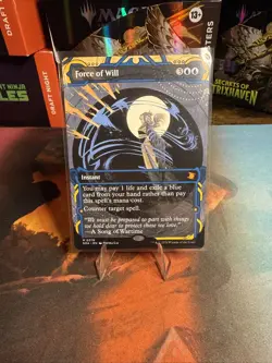 MTG Secrets of Strixhaven Force Of Will Borderless Mythic Mystical Archive 0019 - Image 2