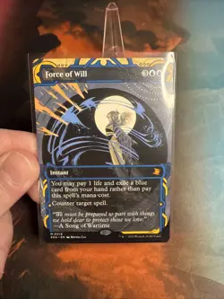 MTG Secrets of Strixhaven Force Of Will Borderless Mythic Mystical Archive 0019 - Image 3