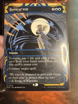 MTG Secrets of Strixhaven Force Of Will Borderless Mythic Mystical Archive 0019 - Image 4