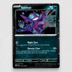 Sableye (Cosmos Holo) 136/193 Miscellaneous Cards & Products Holo Rare Pokemon - Image 1
