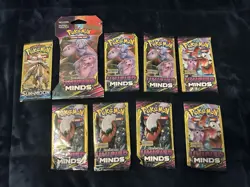 Pokemon TCG Sun and Moon Unified Minds Booster Pack W/ 7 (3 Card Packs + 1) READ 820650805684 - Image 1