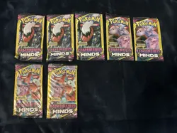 Pokemon TCG Sun and Moon Unified Minds Booster Pack W/ 7 (3 Card Packs + 1) READ 820650805684 - Image 4