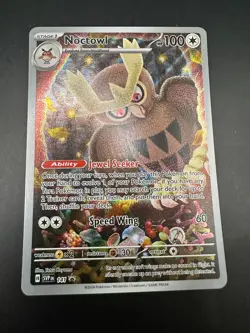 Pokemon TCG Noctowl SVP 141 Stellar Crown ETB Promo Card - Image 1