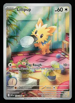 Lillipup 154/086 Holo Illustration Rare White Flare Pokemon Card - Image 1