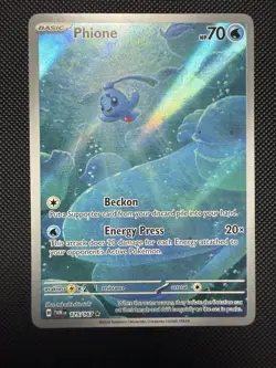 Phione 175/167 Sv06: Twilight Masquerade Illustration Rare Holo Pokemon Card - Image 1