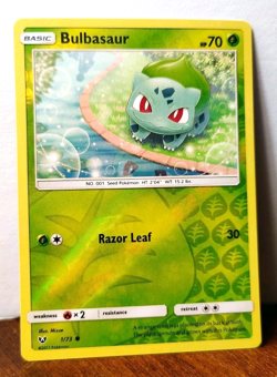 POKEMON BULBASAUR 1/73 REVERSE HOLO SHINING LEGENDS LP - Image 1