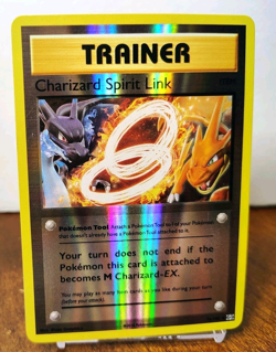 POKEMON CHARIZARD SPIRIT LINK 75/108 REVERSE HOLO XY EVOLUTIONS MP-LP - Image 1