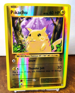 POKEMON PIKACHU 35/108 REVERSE HOLO XY EVOLUTIONS MP-LP - Image 1