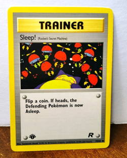 POKEMON SLEEP! 79/82 1ST EDITION TRAINER TEAM ROCKET MP SNORLAX - Image 1