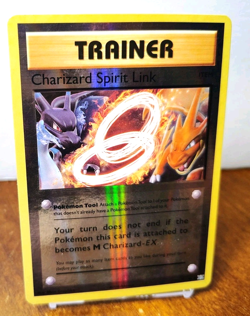 POKEMON CHARIZARD SPIRIT LINK 75/108 REVERSE HOLO XY EVOLUTIONS HP - Image 1