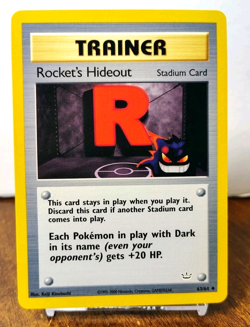 POKEMON ROCKET'S HIDEOUT 63/64 TRAINER NEO REVELATION NM NEAR MINT GENGAR - Image 1