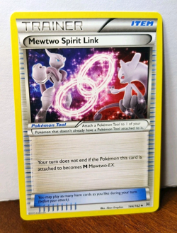 POKEMON MEWTWO SPIRIT LINK 144/162 TRAINER BREAKTHROUGH LP - Image 1
