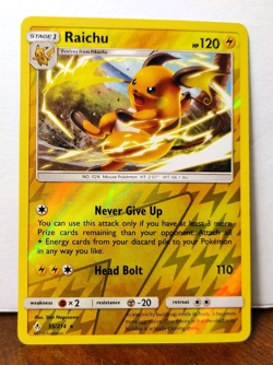 POKEMON RAICHU 55/214 REVERSE HOLO RARE UNBROKEN BONDS MP-LP - Image 1