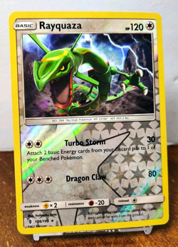 POKEMON RAYQUAZA 106/145 REVERSE HOLO RARE GUARDIANS RISING MP-LP - Image 1