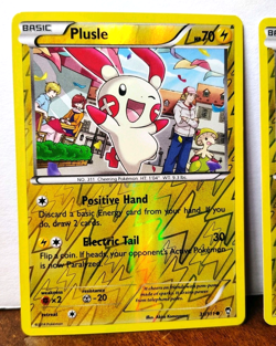 POKEMON PLUSLE 31/111 & MINUN 32/111 REVERSE HOLOS XY FURIOUS FISTS - Image 2