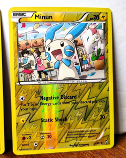 POKEMON PLUSLE 31/111 & MINUN 32/111 REVERSE HOLOS XY FURIOUS FISTS - Image 3