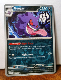 POKEMON GENGAR 057/091 REVERSE HOLO PALDEAN FATES LP - Image 1