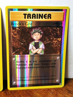 MISTY'S DETERMINATION 80/108 & BROCK'S GRIT 74/108 REVERSE HOLOS XY EVOLUTIONS - Image 3