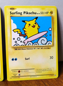 POKEMON FLYING PIKACHU 110/108 & SURFING PIKACHU 111/108 SECRET RARES EVOLUTIONS - Image 3
