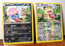 INKAY 41/108 & MEOWTH 67/108 REVERSE HOLOS ROARING SKIES THE GREAT BERRY HEIST - Image 1