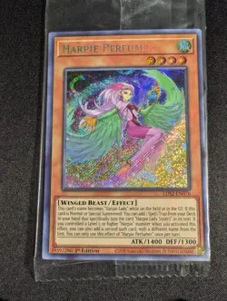 Yugioh - Harpie Perfumer LDS2-EN076 1st Edition Secret Rare NM - Sealed - Image 1