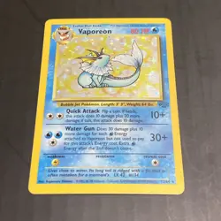 Vaporeon 12/64 Pokemon Jungle Unlimited Holo - Image 1