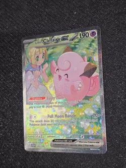 LILLIE'S CLEFAIRY EX 184/159 POKEMON JOURNEY TOGETHER HOLO RARE - Image 3