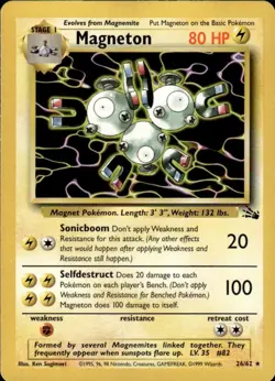 Magneton 26/62 Fossil - Pokemon CardCC - Image 1