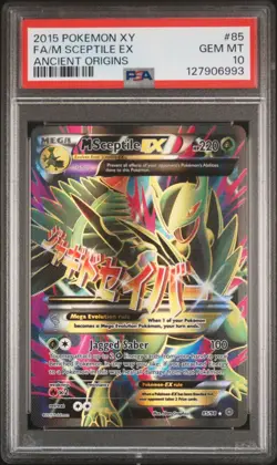 Pokemon M Sceptile EX XY Ancient Origins Full Art #85 PSA 10 GEM MINT NEW CERT - Image 1