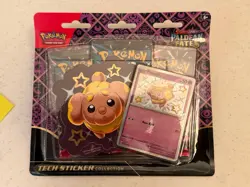 Pokemon Paldean Fates Tech Sticker Collection 3 Booster Pack Blister- Fidough - Image 4