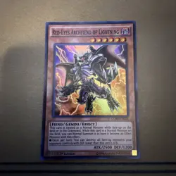 1x Red-Eyes Archfiend of Lightning - Super Rare - CORE-EN043 - 1st Ed NM YuGiOh - Image 1