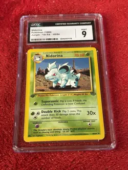 1999 Pokemon Jungle WOTC 40/64 Nidorina 1st Edition CGC 9 Mint - Image 5