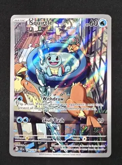 2024 Pokemon TCG Scarlet & Violet Stellar Crown #148 Squirtle IR - Image 1